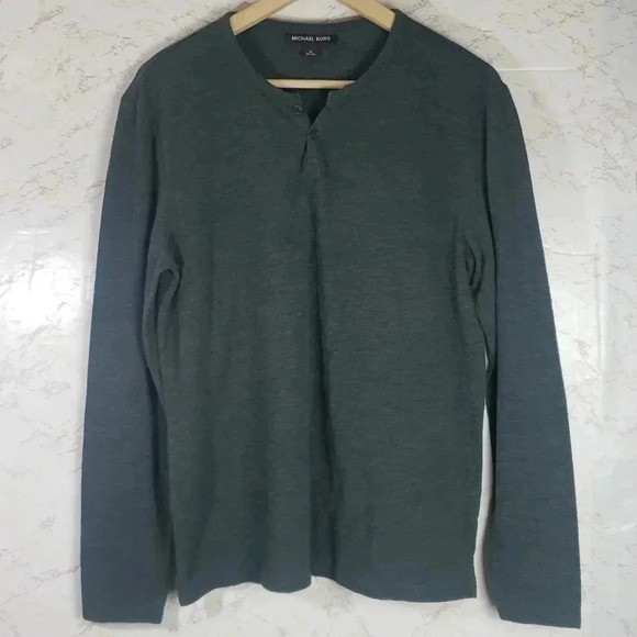 Michael Kors | LS Top |Hunter Green | Size M - Picture 2 of 6